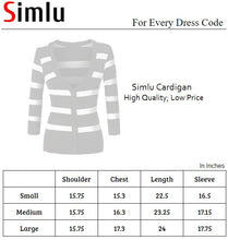 3/4 SLEEVE STRIPED CARDIGAN