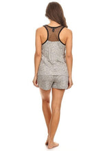 2 Piece Sleepwear Sleeveless Tee Short Shorts Set