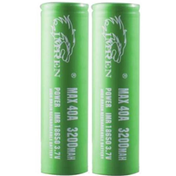 18650 IMREN 3200mAh 20A/40A - 2pk